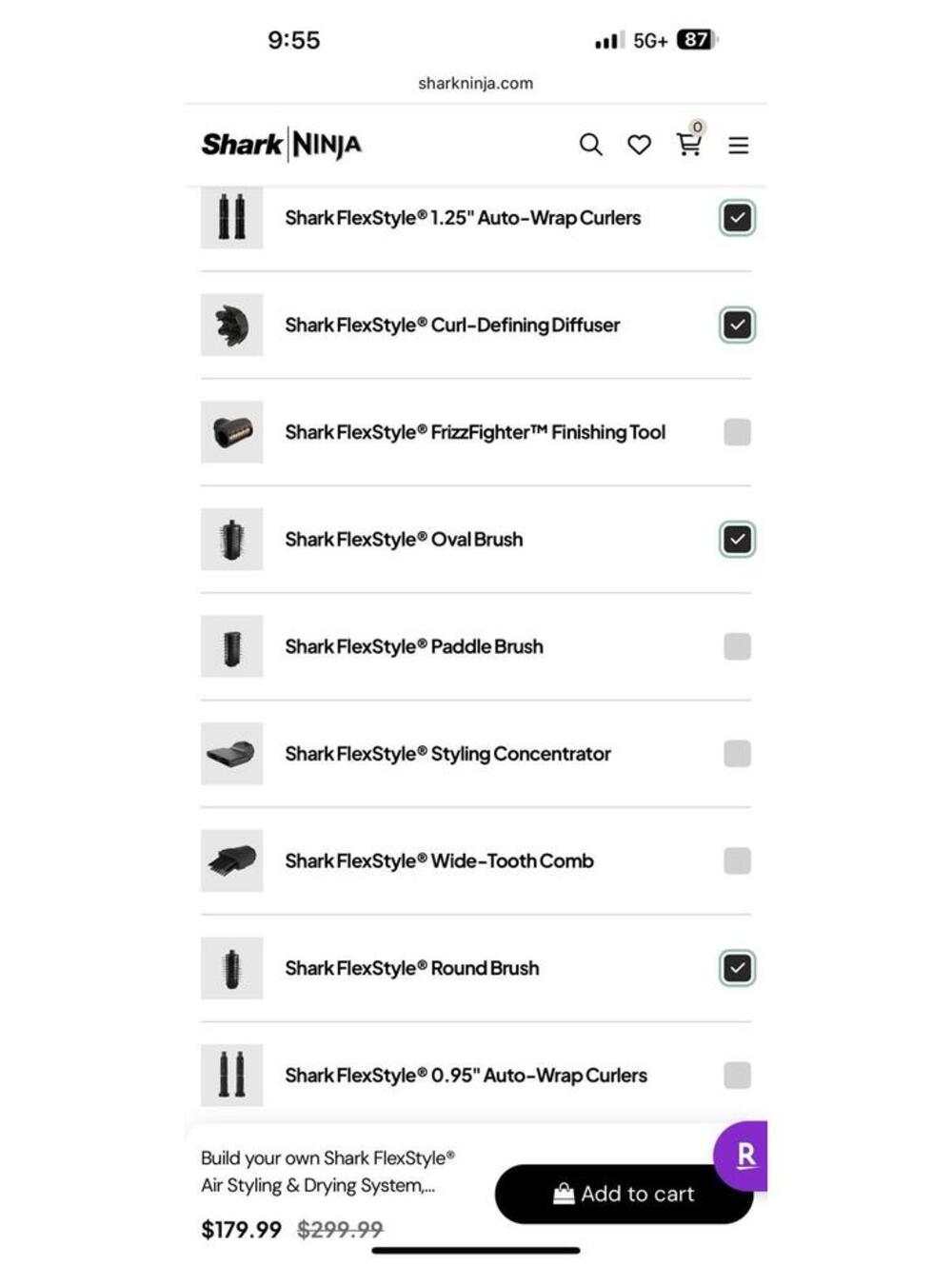 Shark FlexStyle Air Styling Hair Drying System (HD400TG) Spearmint + Accessory - Picture 2 of 2